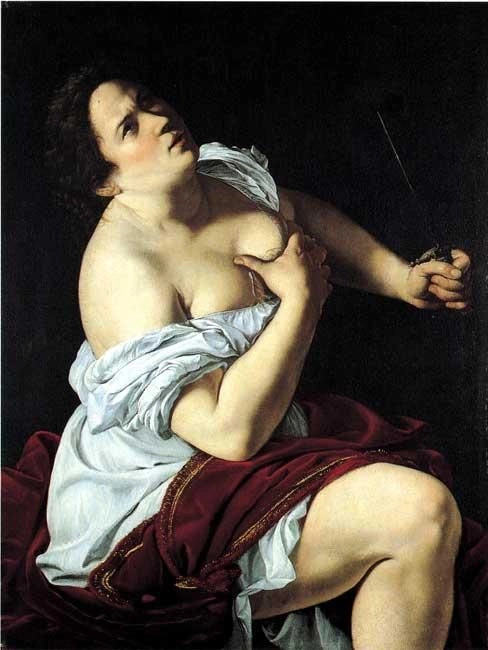 Artemisia Gentileschi. Lucretia. 1621