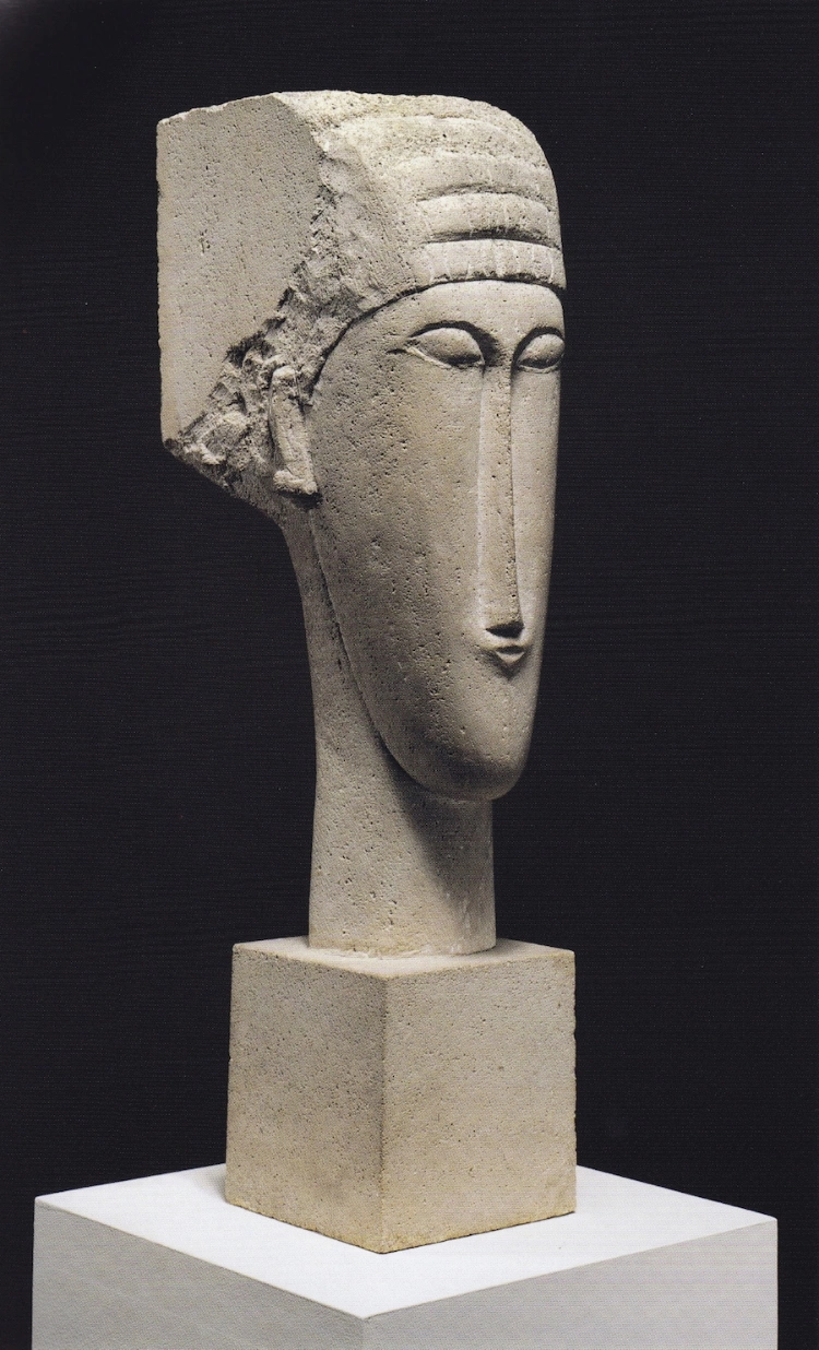 Modigliani Sculpture Limestone Head