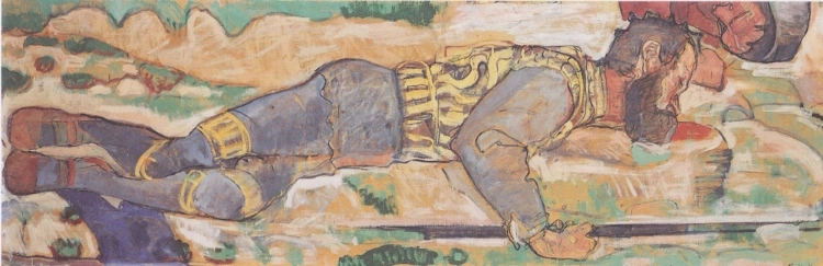 Hodler_-_sterbender_krieger_-_1897-98