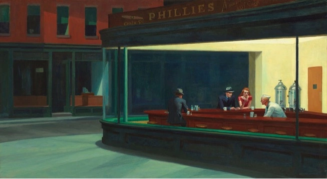 Nighthawks-edward-hopper-painting