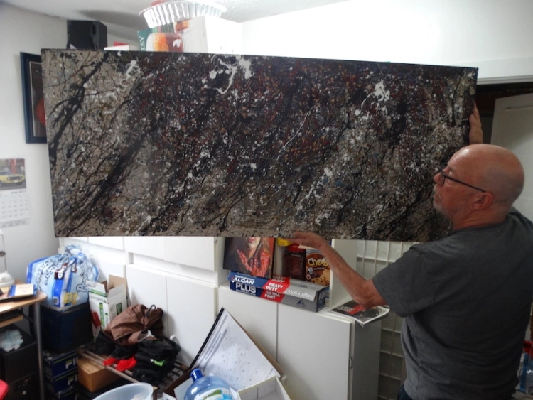 Pollock Inspired Art