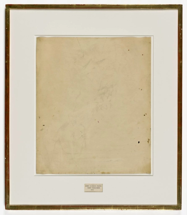 Erased A De Kooning Drawing